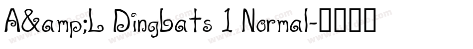 A&L Dingbats 1 Normal字体转换